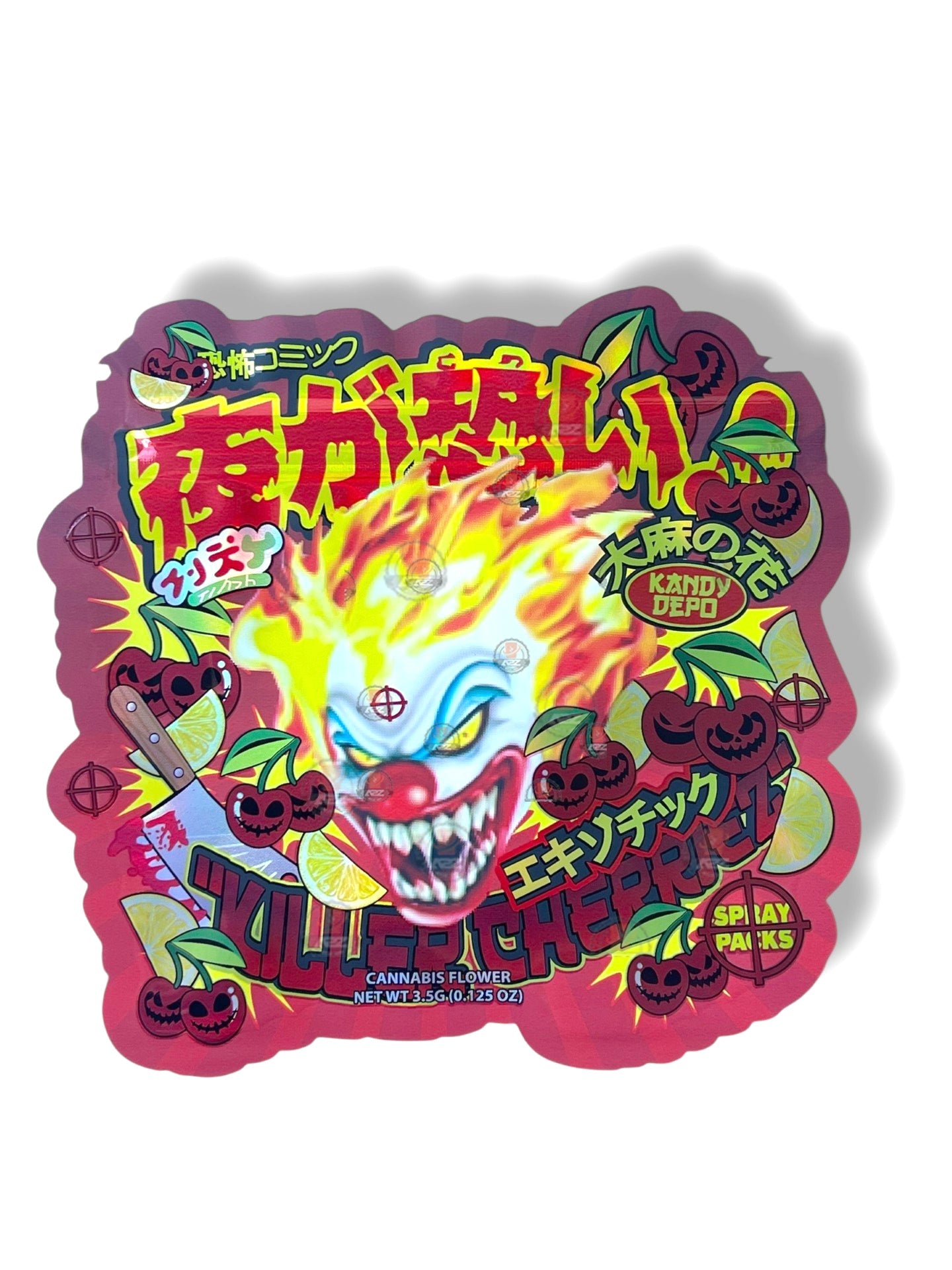 Kandy Depo Killer Cherriez Mylar Bag 3.5g shape bag