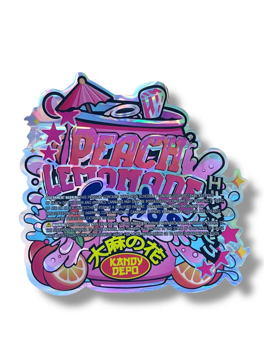 Kandy Depo Peach Lemonade Fantas Mylar Bag 3.5g shape bag - Black Unicorn Hub