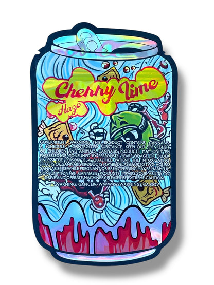 Cherry Lime Haze Can Mylar Bag 3.5g shape bag