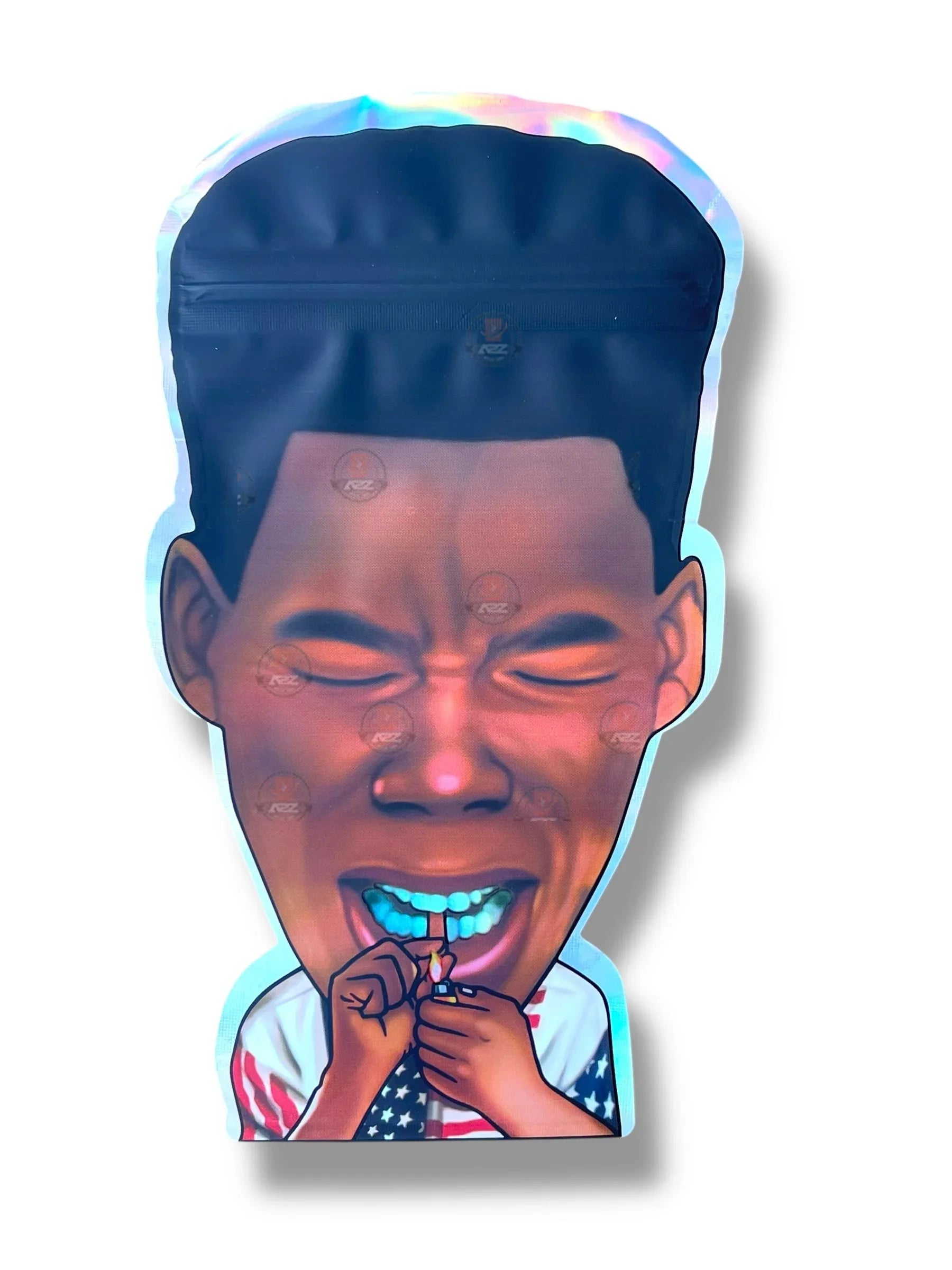 Gumbo New Jack Mylar Bag 3.5g shape bag Fly trap - Black Unicorn Hub