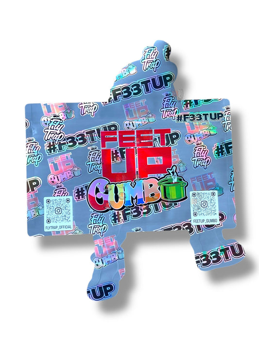 Gumbo Feet Up 2 Pac Bag 3.5g shape bag Fly trap