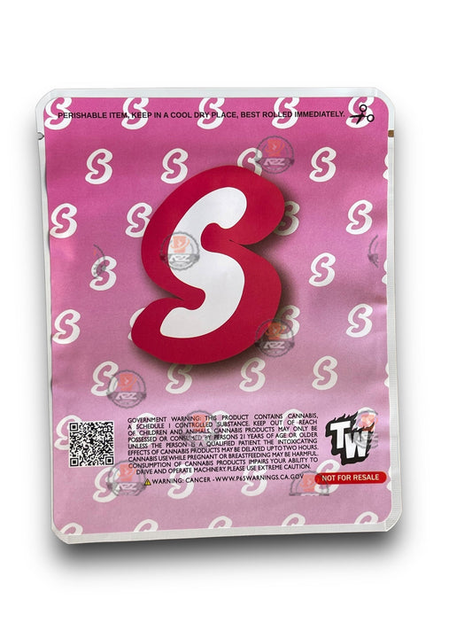 Boston Cream Pie 3.5G Mylar Bags -With stickers and label