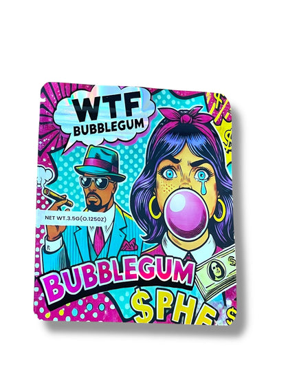 Bubblegum 3D Box and Bags 3.5g Box Packaging Holographic