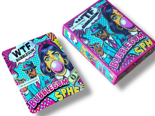 Bubblegum 3D Box and Bags 3.5g Box Packaging Holographic