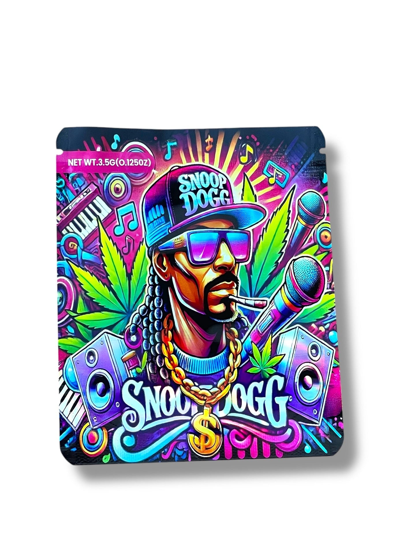 Snoop Dogg 3D Box and Bags 3.5g Box Packaging Holographic