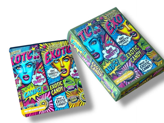 Exotic Candy 3D Box and Bags 3.5g Box Packaging Holographic