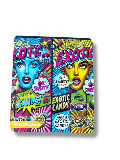 Exotic Candy 3D Box and Bags 3.5g Box Packaging Holographic