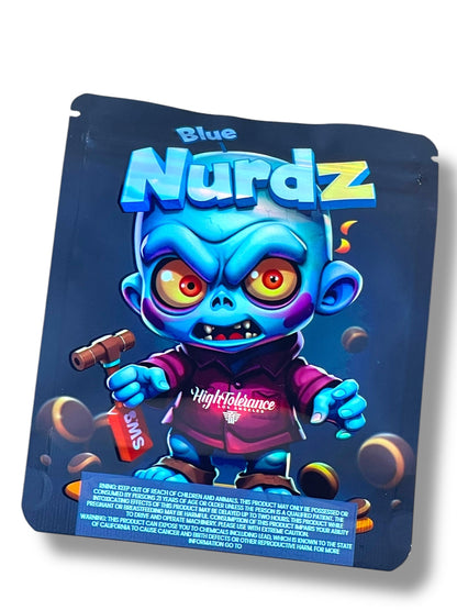 High Tolerance Blue Nurdz 3D Box and Bags 3.5g Box Packaging Holographic