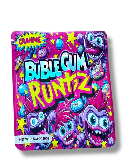 Bubblegum 3D Box and Bags 3.5g Box Packaging Holographic