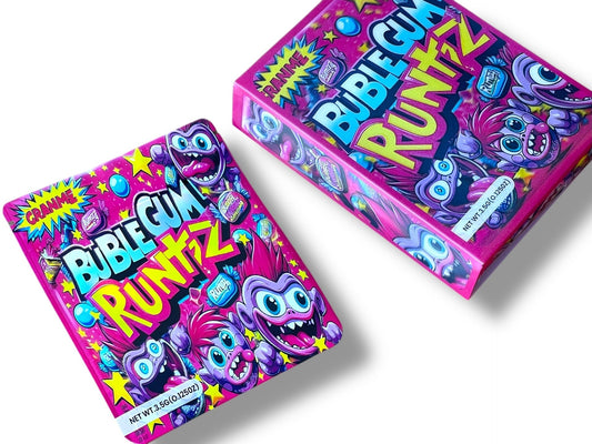 Bubblegum 3D Box and Bags 3.5g Box Packaging Holographic