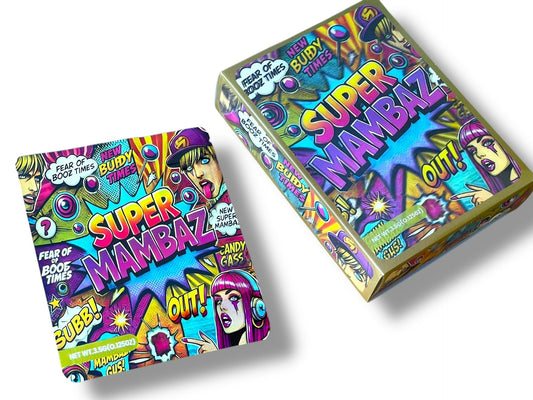 Super Mambaz 3D Box and Bags 3.5g Box Packaging Holographic
