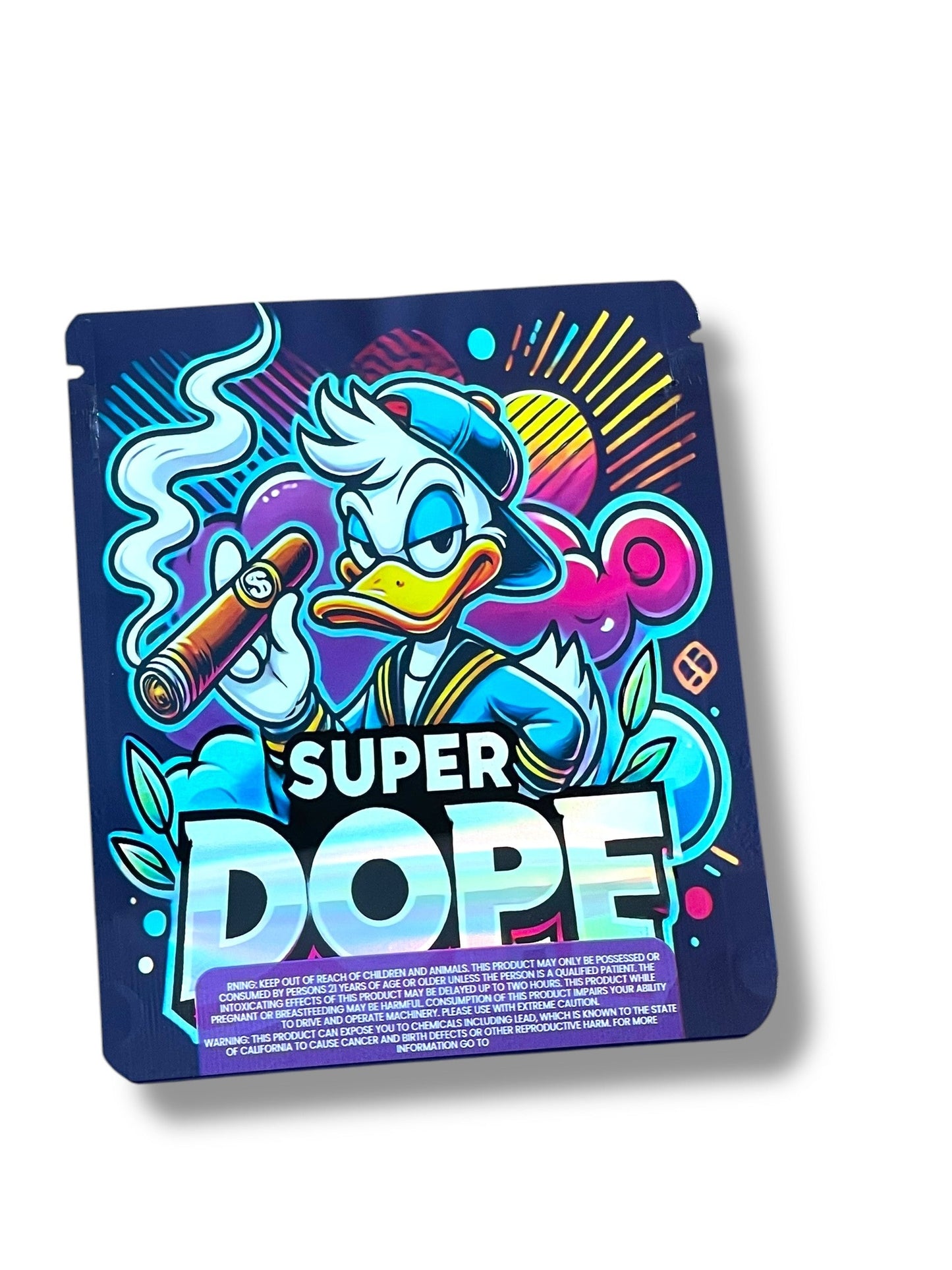 Super Dope 3D Box and Bags 3.5g Box Packaging Holographic