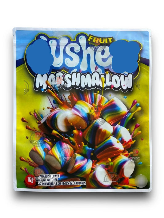 Fruit Marshmallow 1 Pound Sticker Mylar Bag Net Weight 112G Packaging Only - Black Unicorn Hub