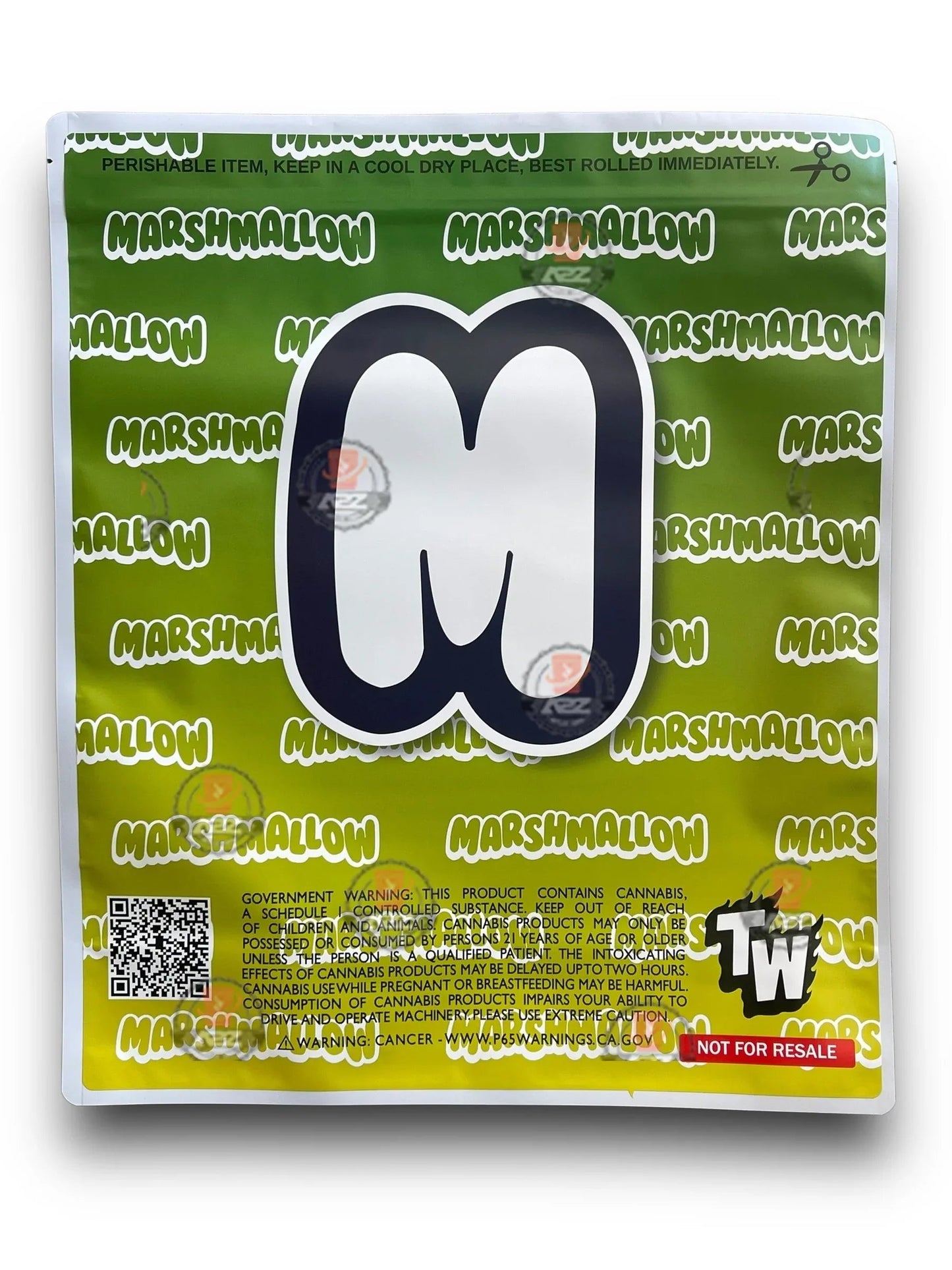Fruit Marshmallow 1 Pound Sticker Mylar Bag Net Weight 112G Packaging Only - Black Unicorn Hub