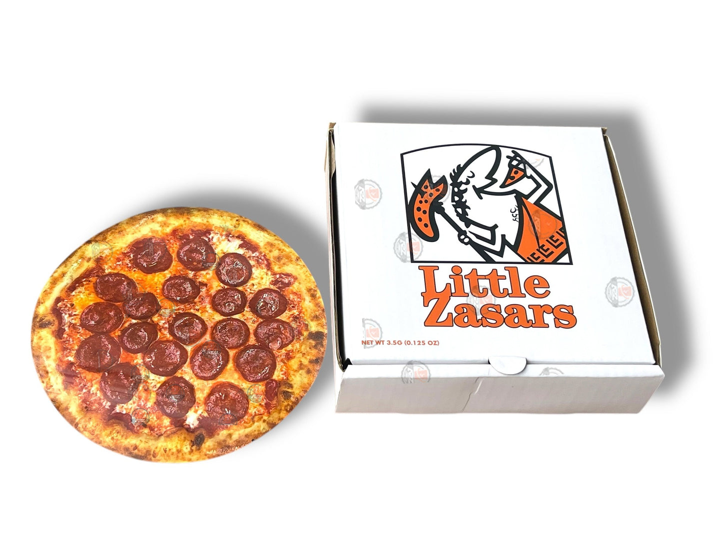 Little Zasars Pizza Box Mylar Bags with Boxes 3.5g Box Packaging