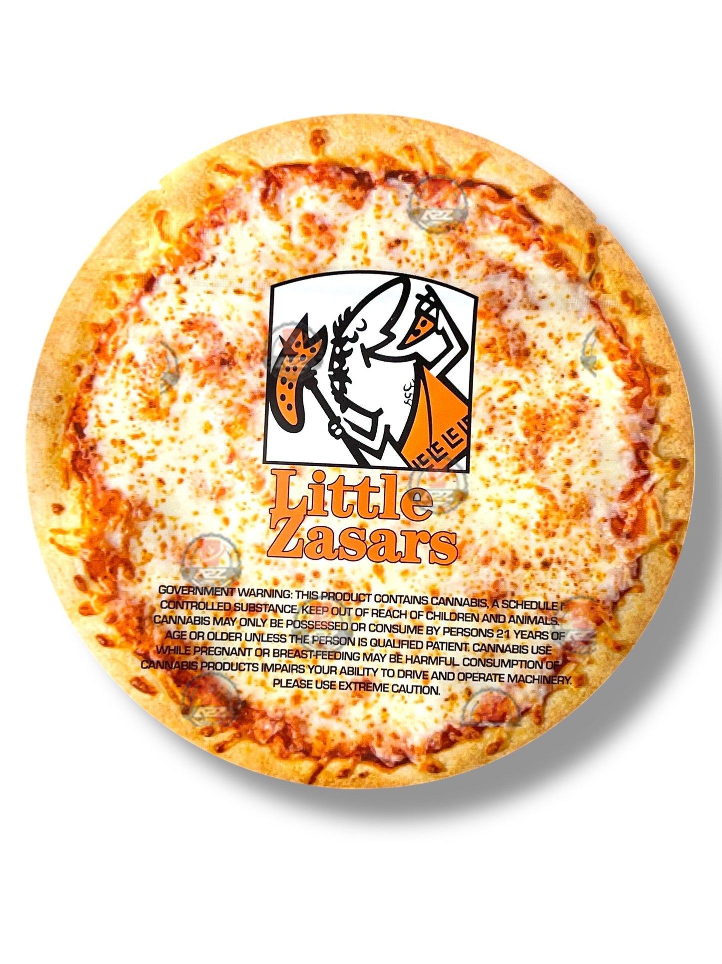 Little Zasars Pizza Box Mylar Bags with Boxes 3.5g Box Packaging