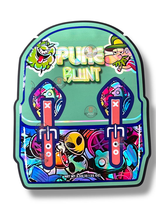 Pure Blunt Mylar Bag 3.5g shape bag