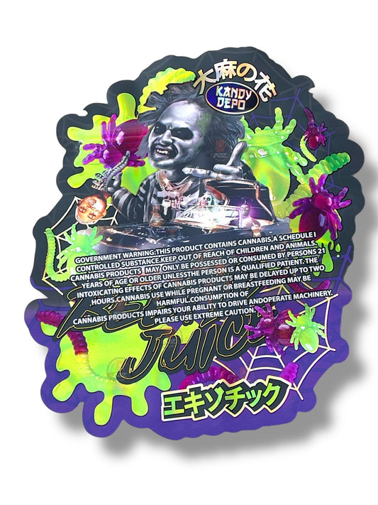 Beetle Juice Kandy Depo Mylar Bag 3.5g shape bag