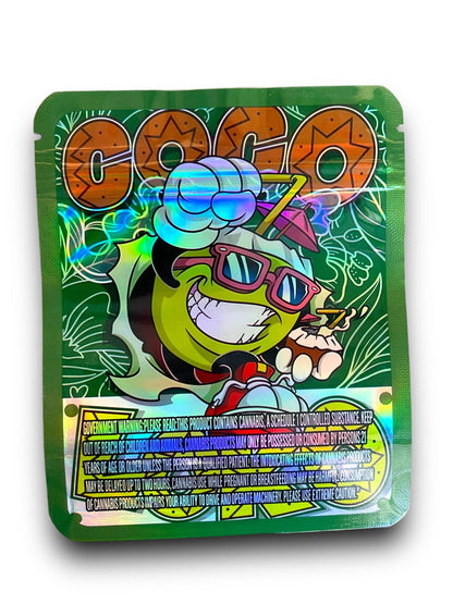 Coco Loko Coconut 3.5G Mylar Bags Holographic