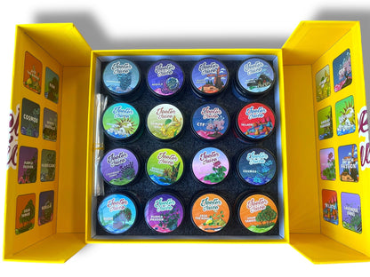 Jeeter Juice Variety Pack 16-1oz Jars in a box Live Resin Empty Jars