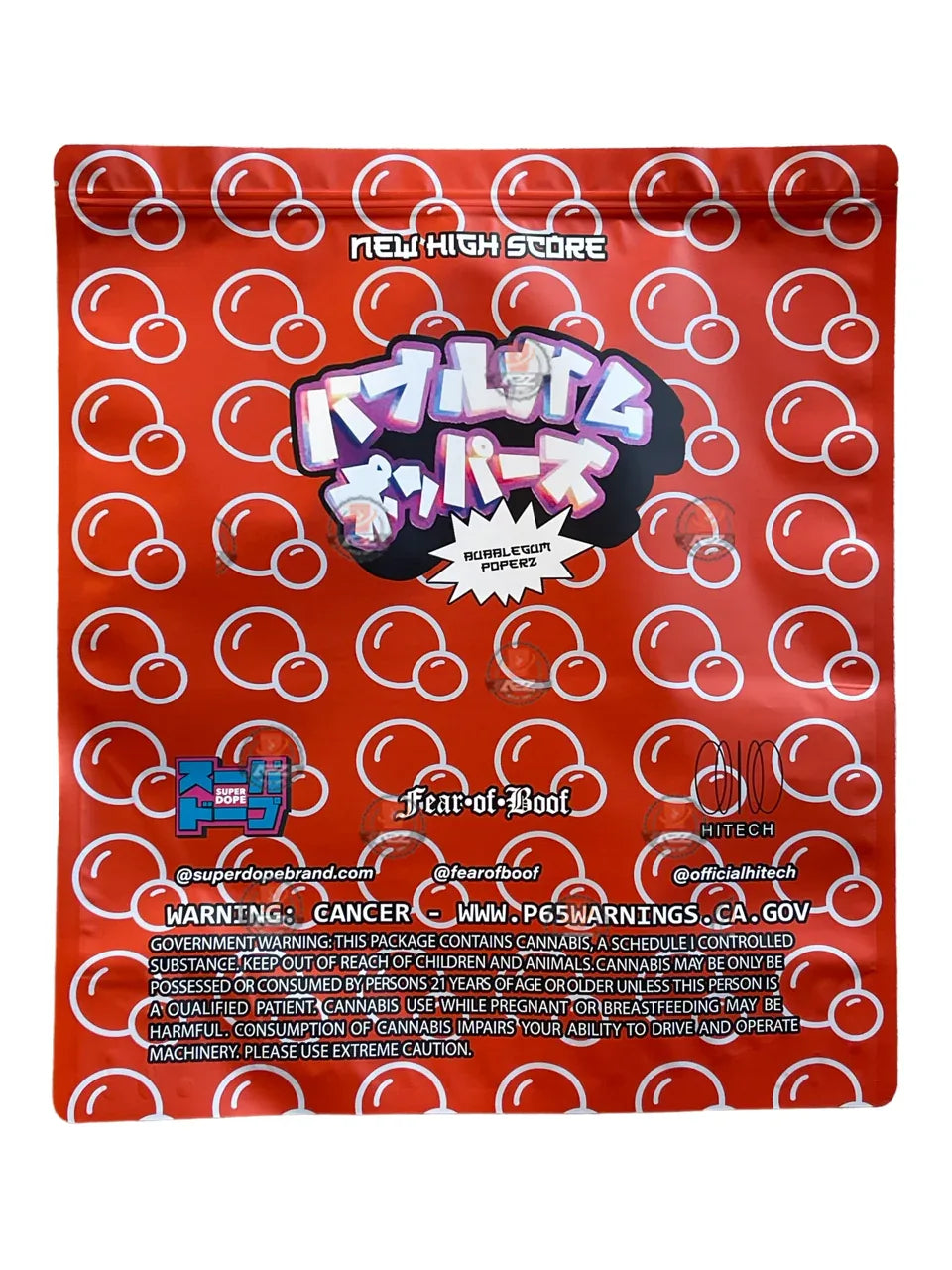 Bubblegum Popperz By Superdope (Large) 1LBS - 16OZ (454g) - Black Unicorn Hub