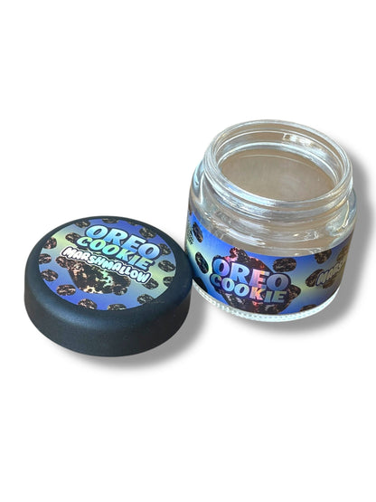3.5g Glass Jars with Holographic Stickers