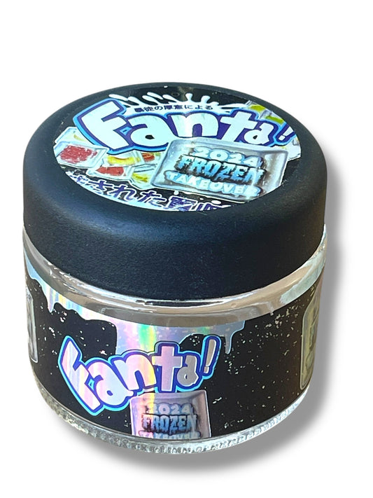 Fanta 2024 Frozen take over 3.5g Glass Jars with Holographic Stickers