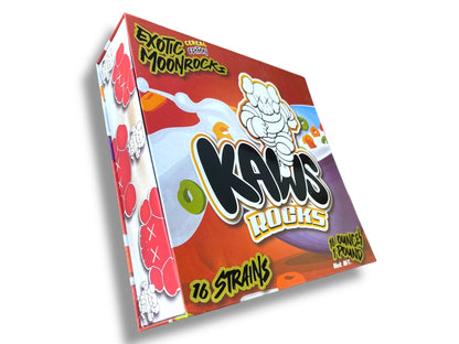 Kawz Moon Rocks Cereal Edition 1oz Glass Jars - Varity Pack 16 Strains in box Empty Jars