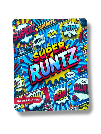 Super Runtz Mylar Bag 3.5g Holographic Mylar Bag- Packaging Only