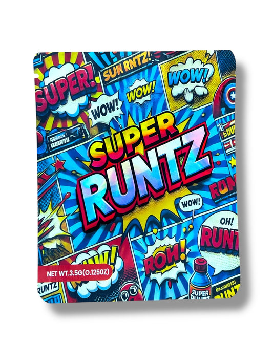 Super Runtz Mylar Bag 3.5g Holographic Mylar Bag- Packaging Only