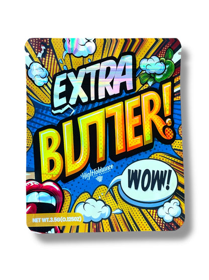 Extra Butter Mylar Bag 3.5g Holographic- Packaging Only