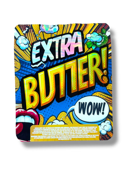 Extra Butter Mylar Bag 3.5g Holographic- Packaging Only