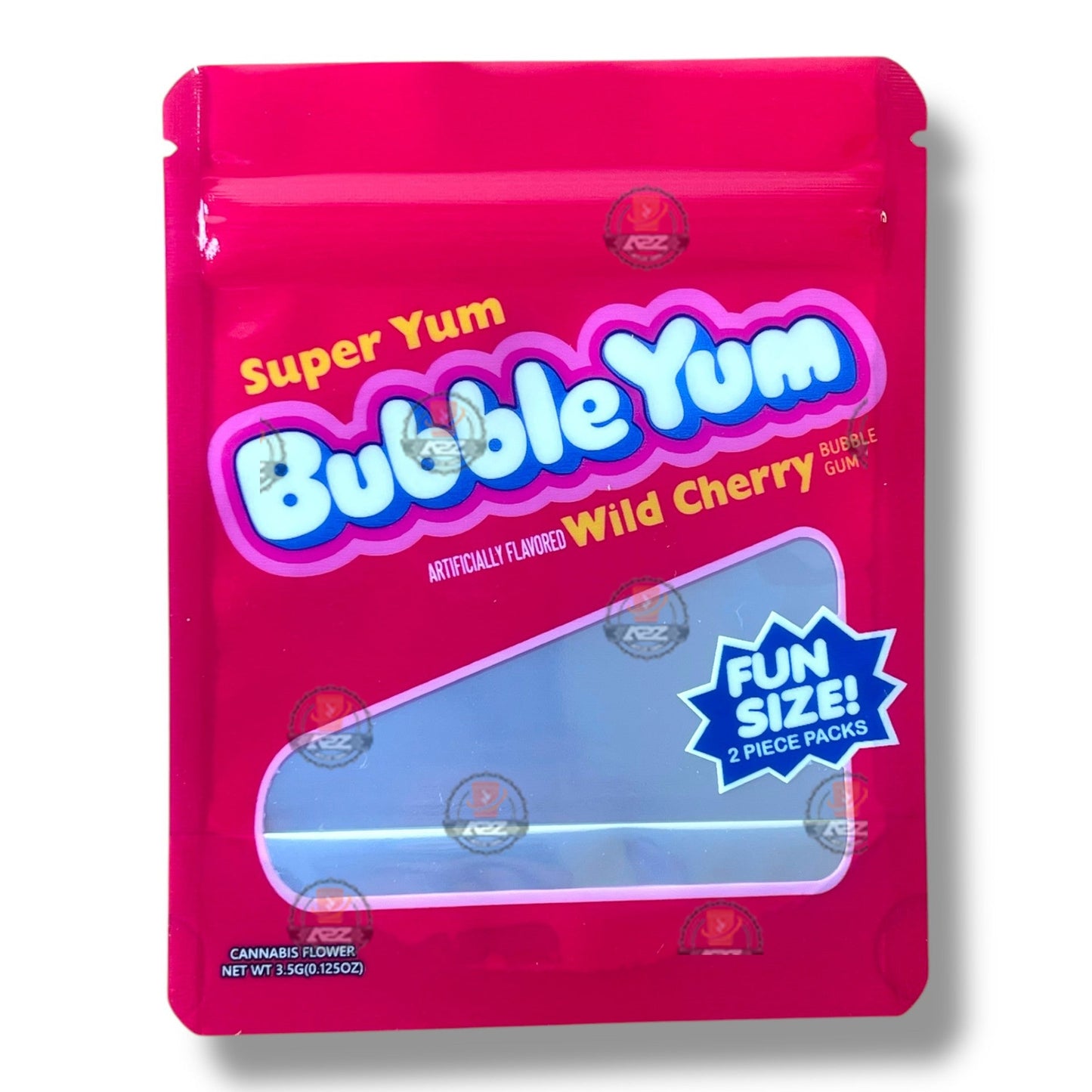 Bubble Yum Wild Cherry 3.5g Mylar Bag- Packaging Only Fun Size