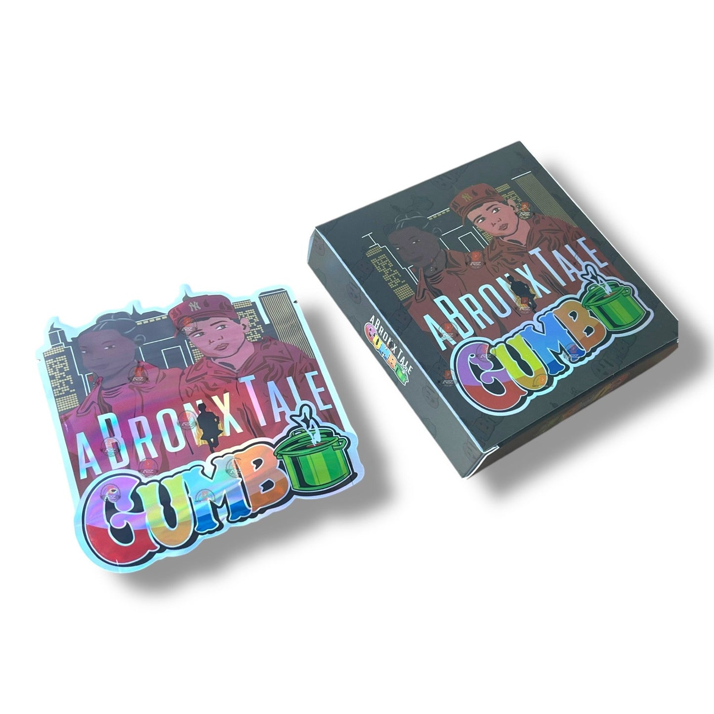 A Bronx Tale Gumbo Mylar Bags with Boxes 3.5g Box Packaging