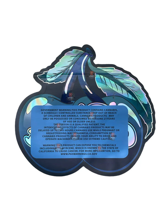 Blue Cherries Mylar Bag 1 OZ 28G (50 Count) - Black Unicorn Hub