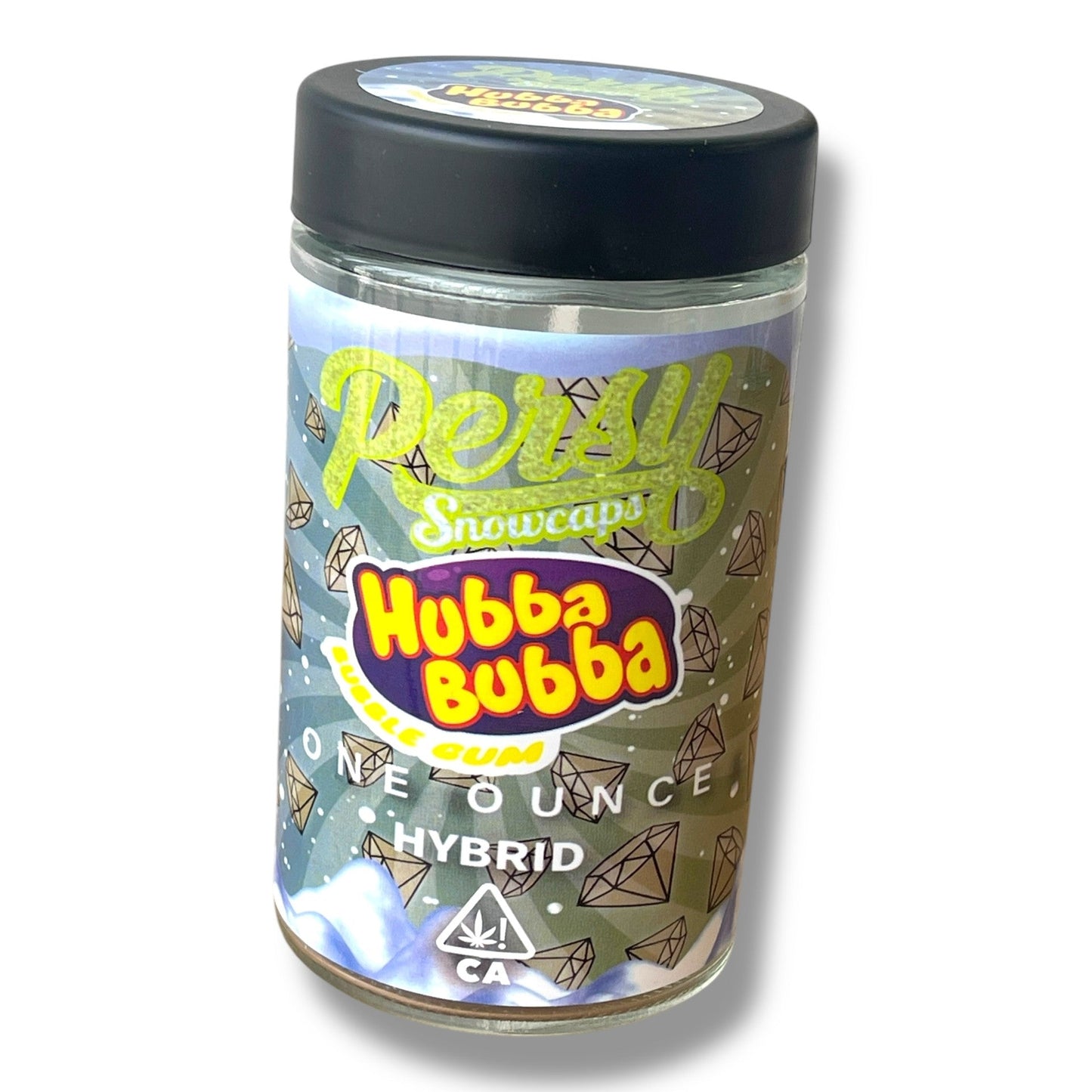 Persy Snowcaps Candy Edition 16-1oz Glass Jars - Varity Pack 16 Flavors in box 1 pound -Empty Jars