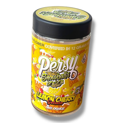 Persy Mini Snowballs Zaza Edition 16-1oz Glass Jars - Varity Pack 16 Flavors in box 1 pound empty jars
