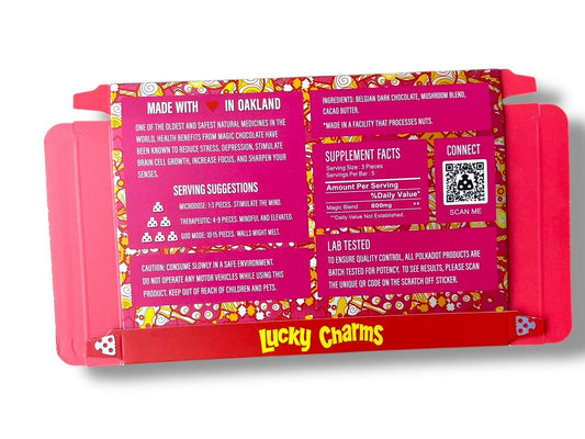 Polkadot Packaging Lucky Charms (Master Box Included) Empty Packaging (50 Count)