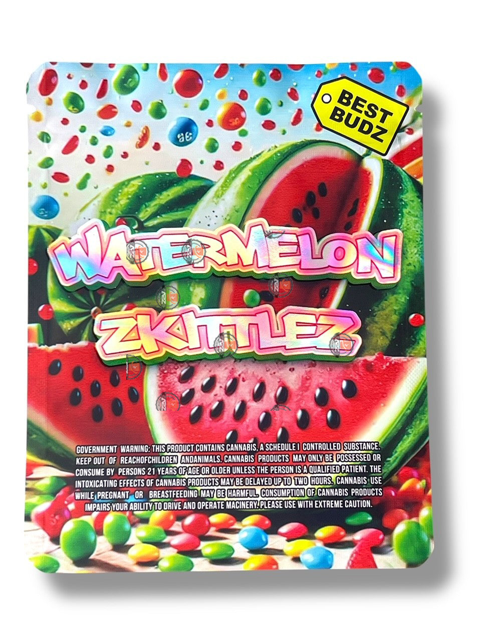 Watermelon Zkittlez Best Budz Mylar Bag 3.5g