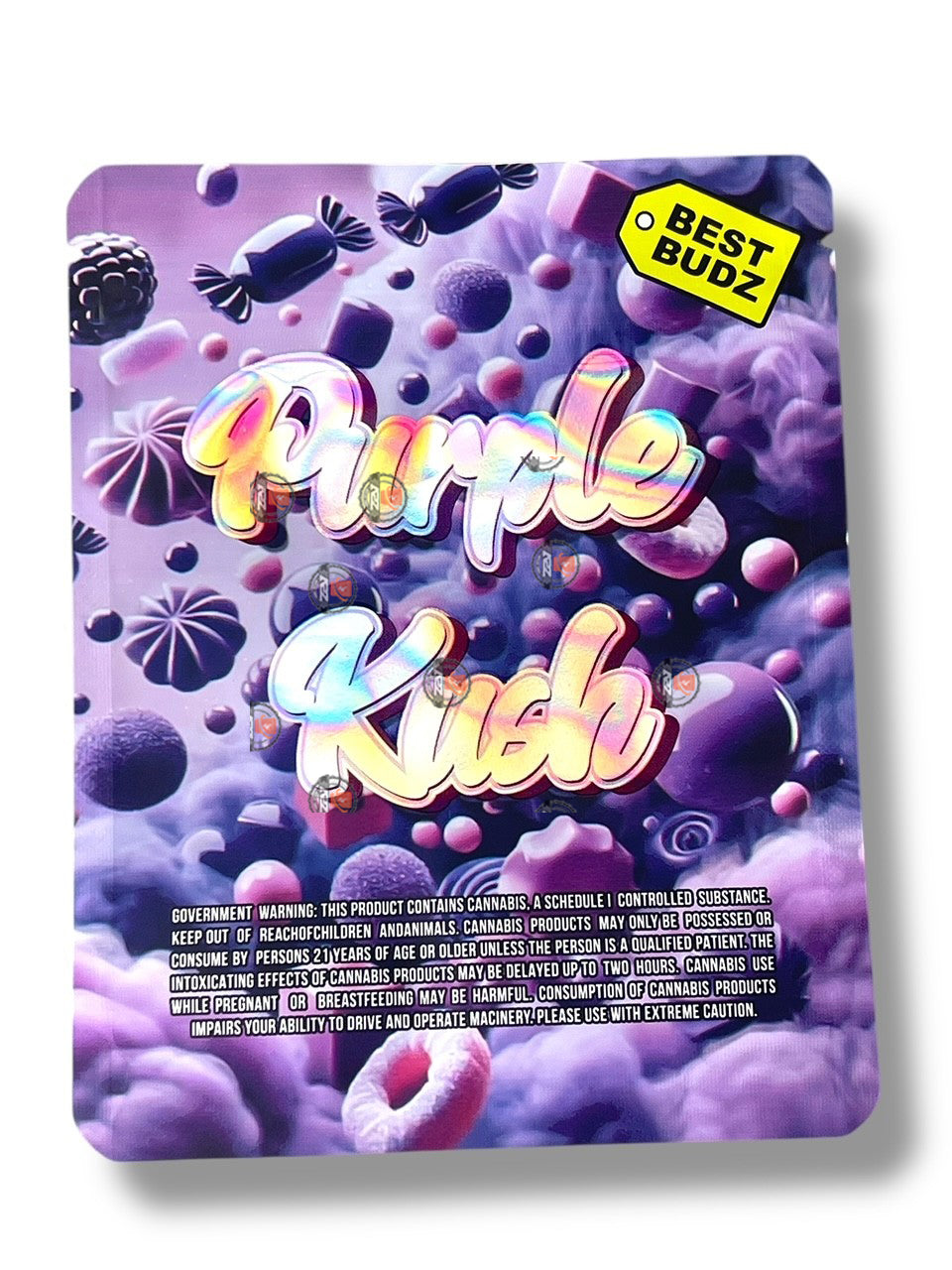 Purple Kush Best Budz Mylar Bag 3.5g