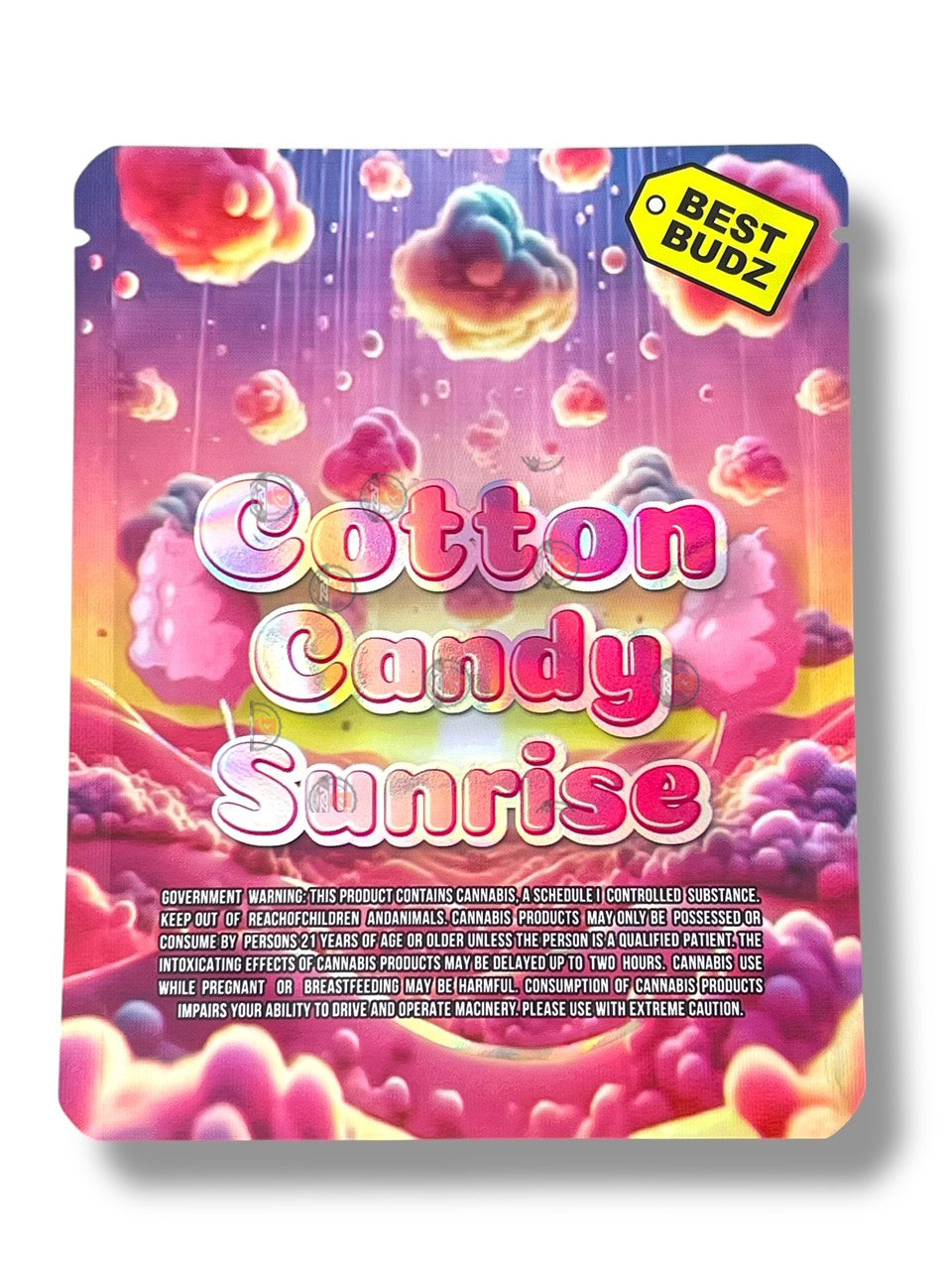 Cotton Candy Sunrise Best Budz Mylar Bag 3.5g