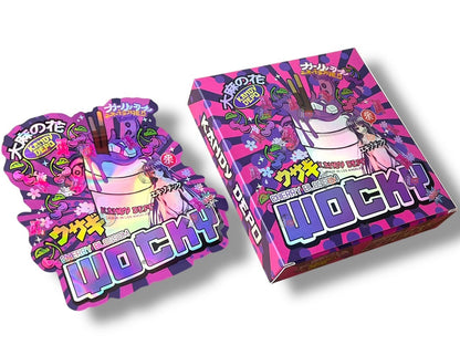 Wocky Kandy Depo Mylar Bags with Boxes 3.5g Box Packaging Holographic