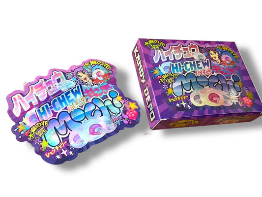 Hi Chew Mochi Kandy Depo Mylar Bags with Boxes 3.5g Box Packaging Holographic