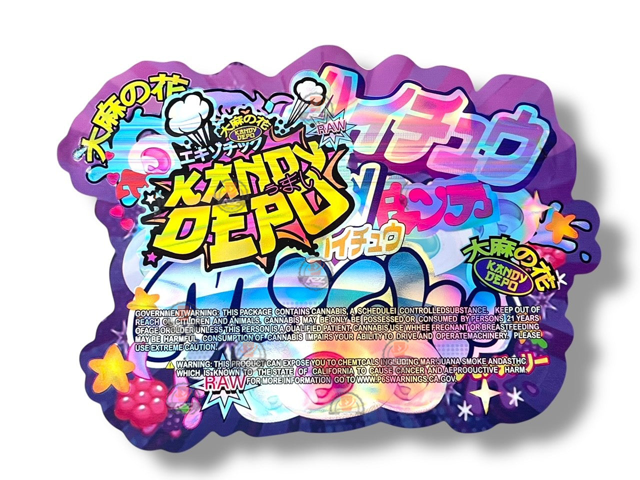 Hi Chew Mochi Kandy Depo Mylar Bags with Boxes 3.5g Box Packaging Holographic