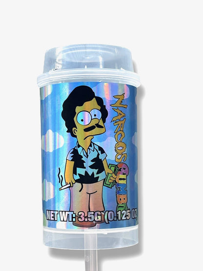 Push Pop Narcos Gumbo 3.5g Container Holographic sticker
