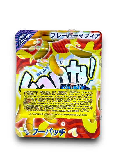Fanta Runtz Banana 3.5G Mylar Bags Holographic