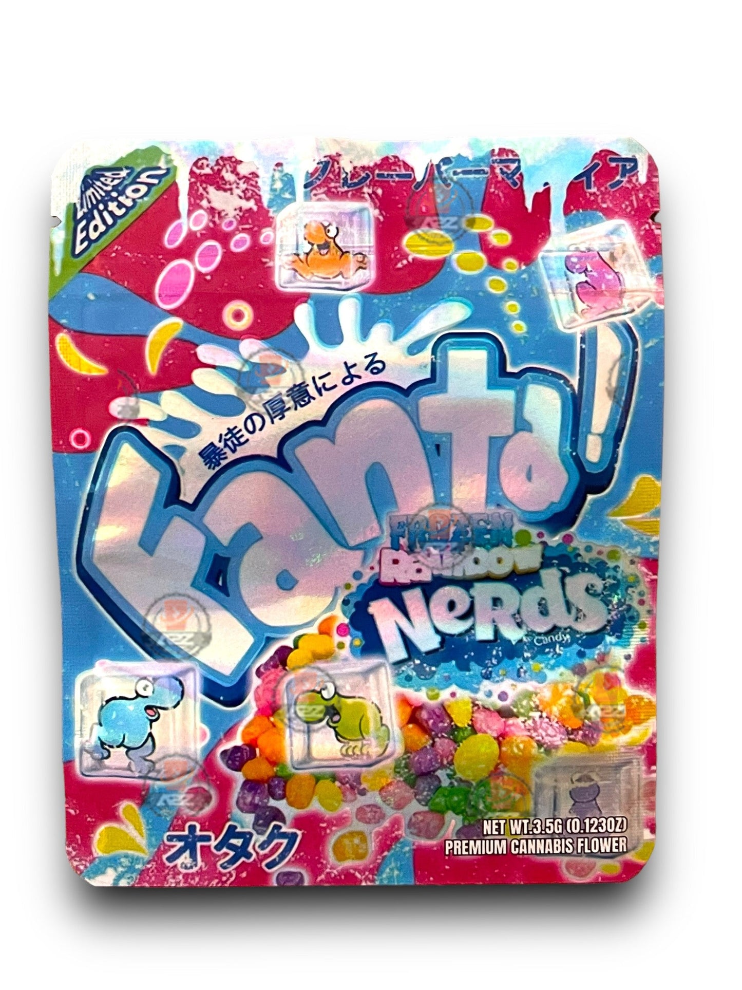 Fanta Frozen Rainbow 3.5G Mylar Bags Holographic