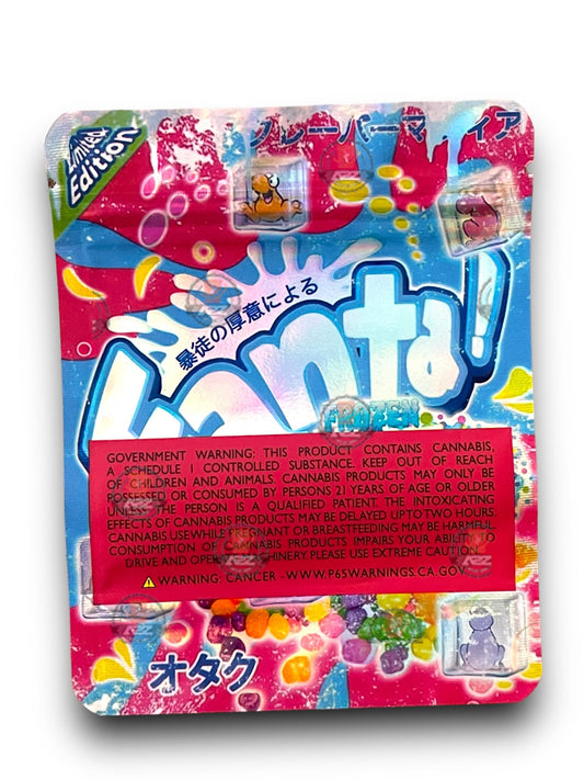 Fanta Frozen Rainbow 3.5G Mylar Bags Holographic