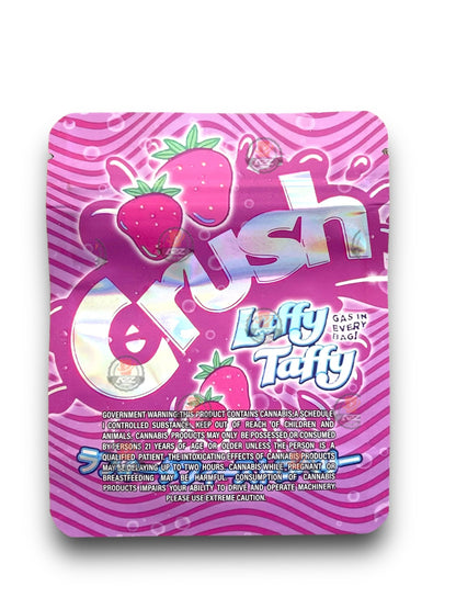 Crush Laffy Taffy 3.5G Mylar Bags Holographic Mylar Packaging