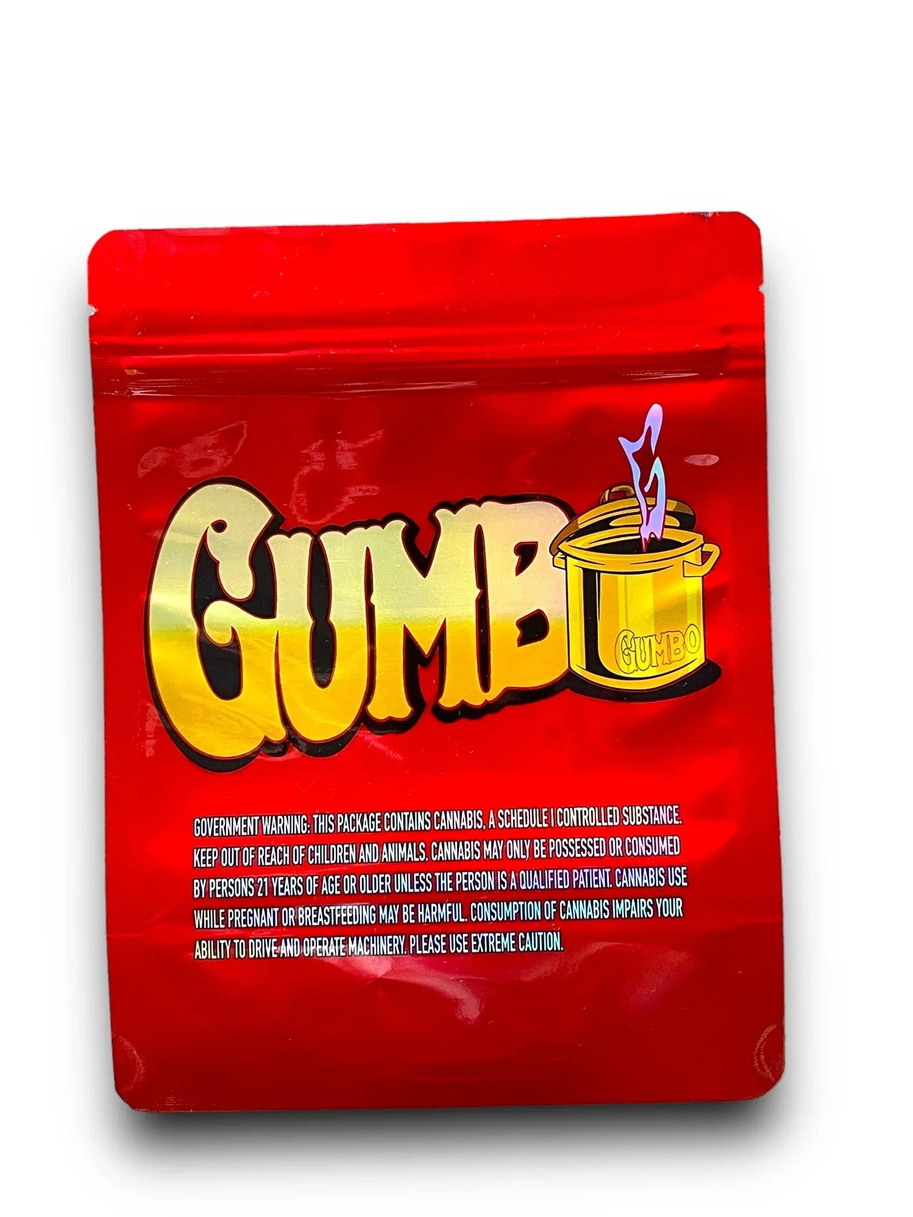 Jokes Up Gumbo Simpson 1 OZ 28G Mylar empty Mylar bag 1 ounce (50 Count) - Black Unicorn Hub
